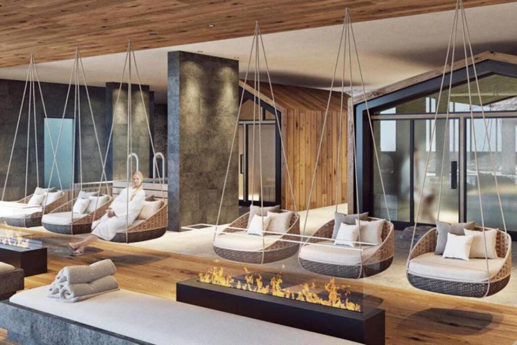 Charmant Studio Renove Situe Dans Les Bains D'Ovronnaz, Immeuble Les Sources Buitenkant foto